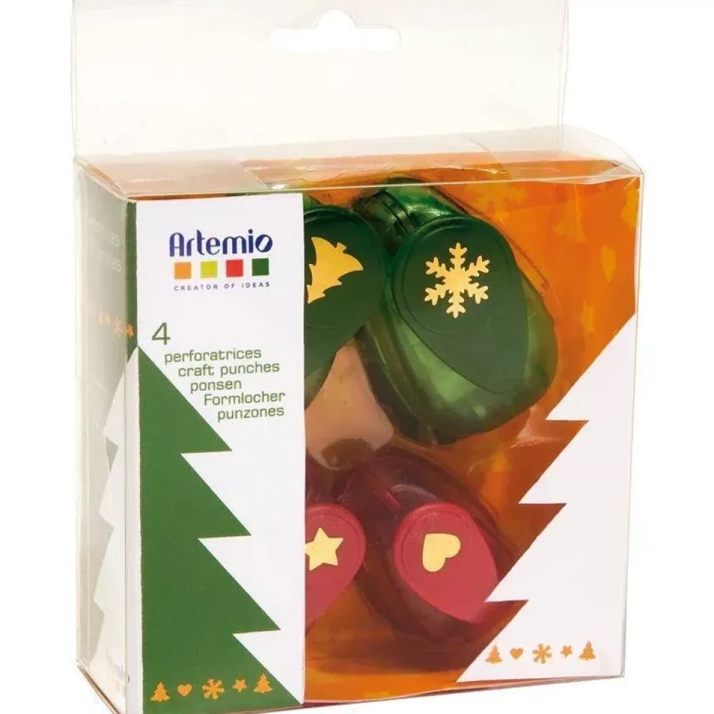New Kit 4 perforadoras Navidad Perforadoras