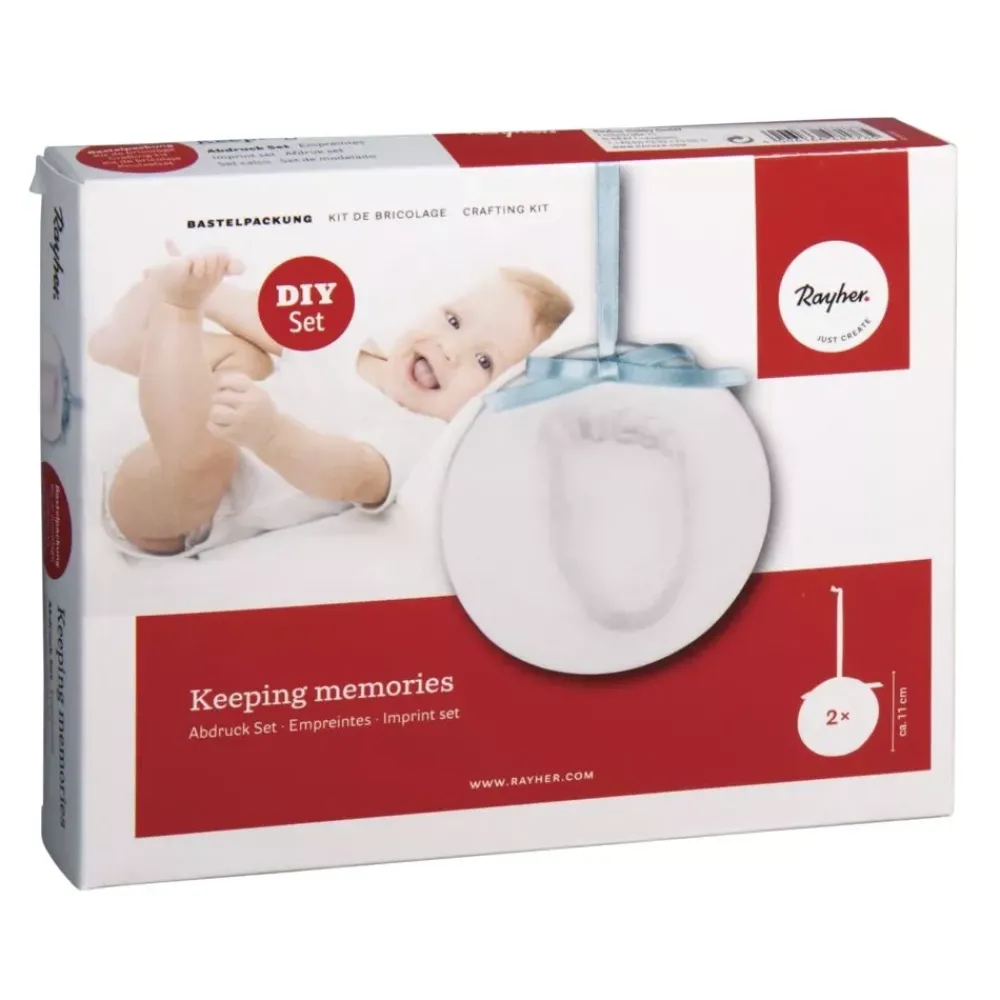 Kit Adorno Huella Bebé Niños Pastas Moldeables|Niños Y Regalos