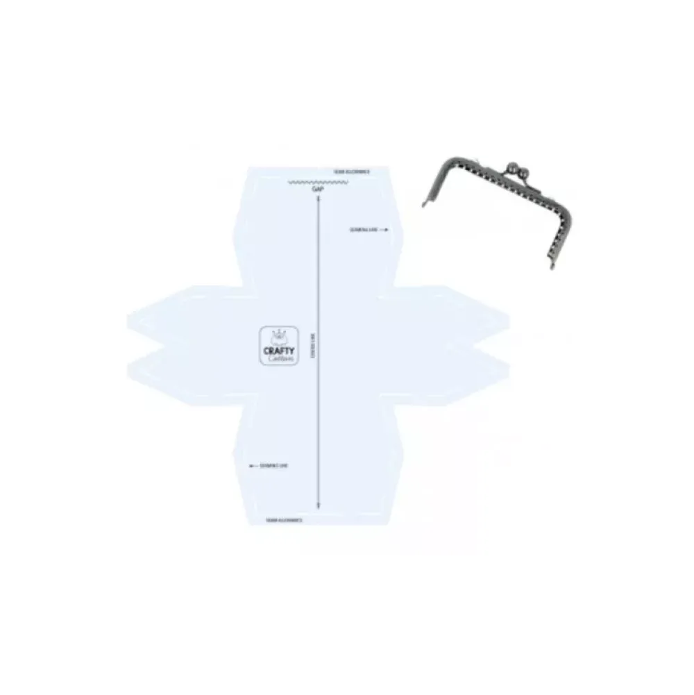 Kit costura para monedero triangular Telas, Sedas Y Fieltro