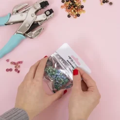 Hot Kit Crop-A-Dile Rose Gold + 180 Ojales Herramientas Para Tela