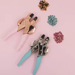 Hot Kit Crop-A-Dile Rose Gold + 180 Ojales Herramientas Para Tela
