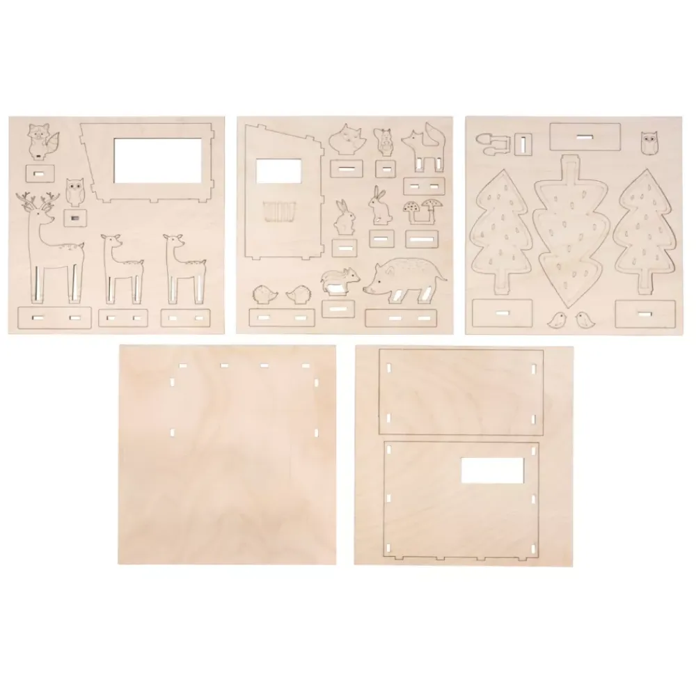 Discount Kit 3D de Madera Cabaña en el Bosque Maderas
