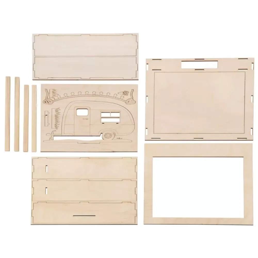 New Kit 3D de Madera Caravana Maderas