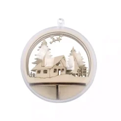 Hot Kit 3D de Madera Chalet Nevado Maderas|Navidad