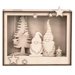 Hot Kit 3D de Madera Gnomos Navideños Navidad|Maderas