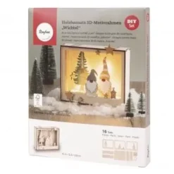 Hot Kit 3D de Madera Gnomos Navideños Navidad|Maderas