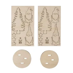 Outlet Kit 3D de Madera Gnomos Navidad
