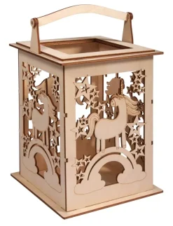 Hot Kit 3D Farolillo Madera Unicornio Maderas|Organización