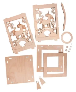Hot Kit 3D Farolillo Madera Unicornio Maderas|Organización
