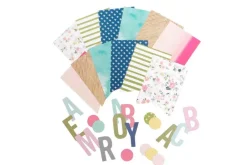 Kit de banderines Stitch Happy We R Memory Keepers Telas, Sedas Y Fieltro|Herramientas Para Tela