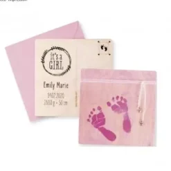 Best Kit de Impresión Huella Bebé Rosa Niños Niños Y Regalos