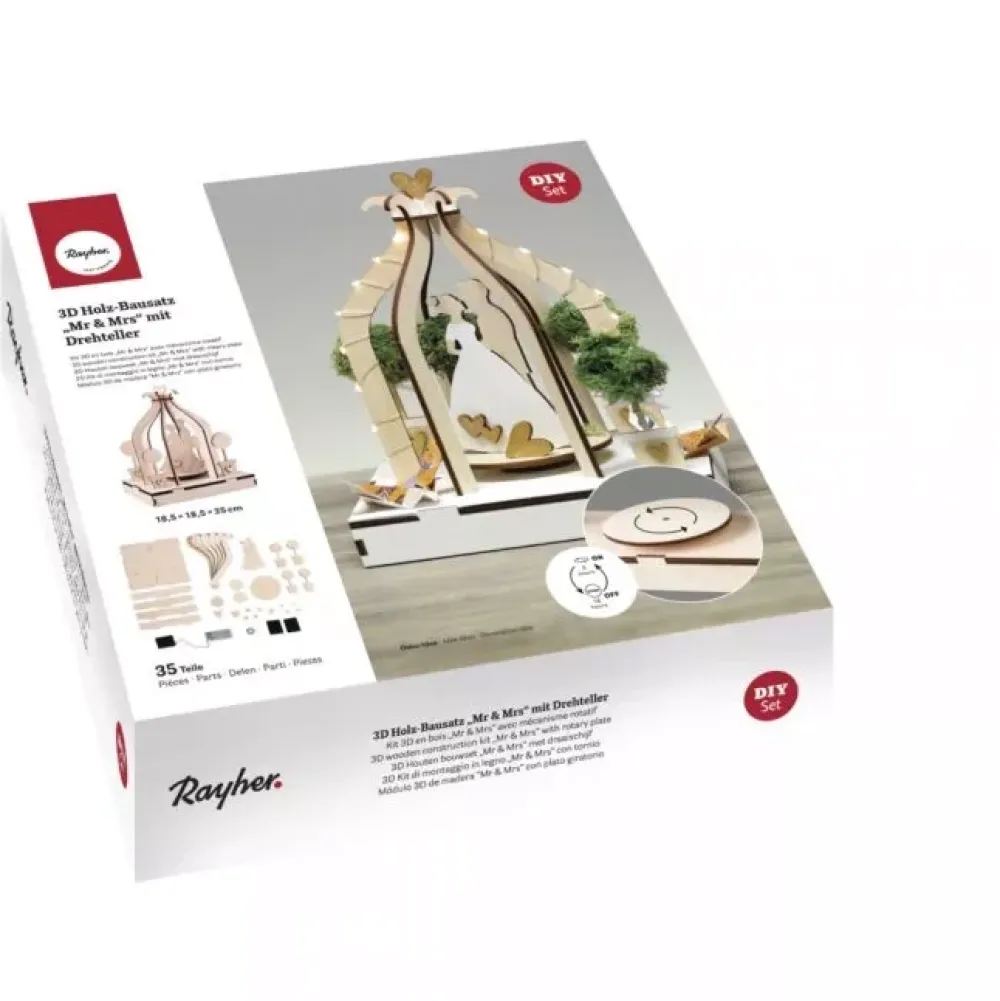 Sale Kit de Madera 3D Mr. & Mrs. Maderas