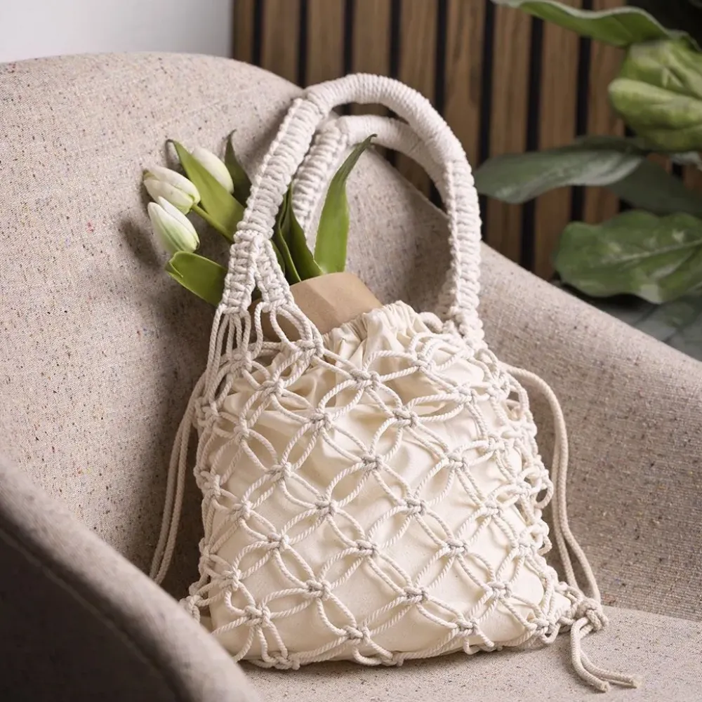 Kit de manualidades bolsa de macramé Macramé
