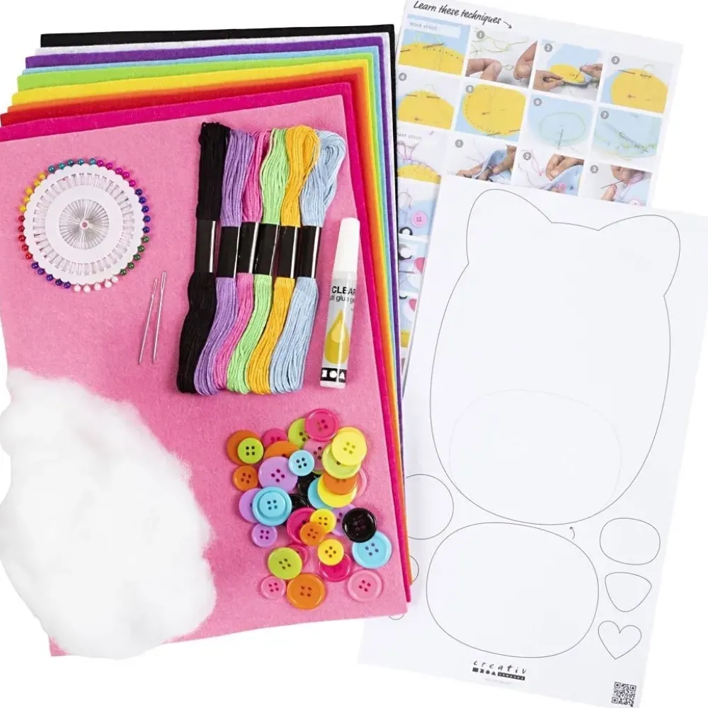 Best Kit de manualidades Costura Niños Niños Y Regalos|Telas, Sedas Y Fieltro