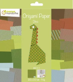 Kit de Papel para Origami Dino Niños Niños Y Regalos