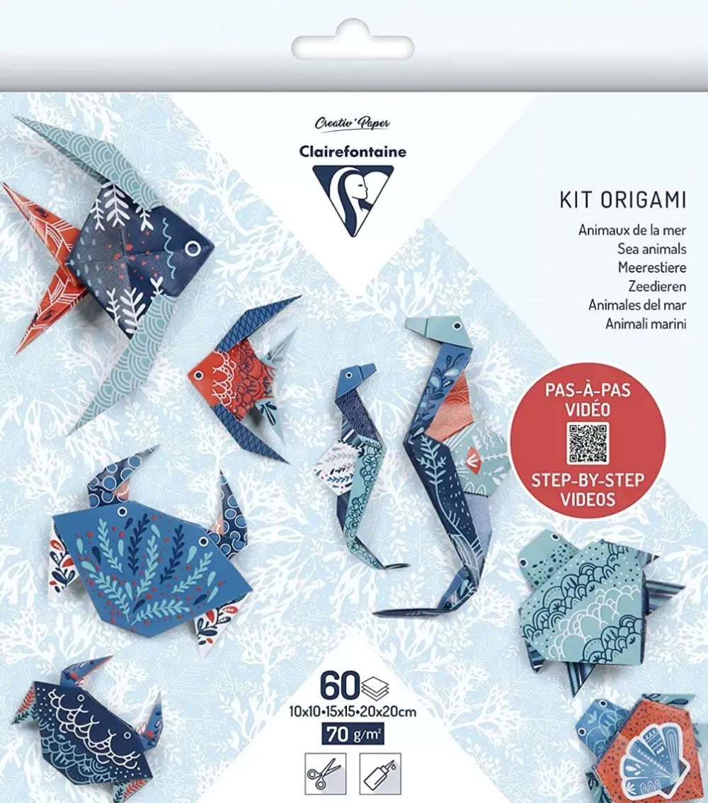 Kit de Papel para Origami Animales de Mar Niños Niños Y Regalos