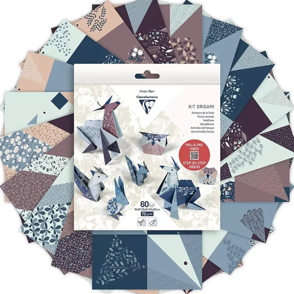 New Kit de Papel para Origami Animales del Bosque Niños Niños Y Regalos