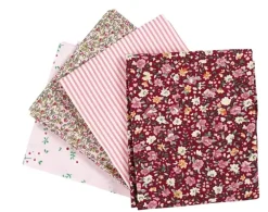 Best Kit de Telas Para Patchwork Tonos Rosas Telas, Sedas Y Fieltro