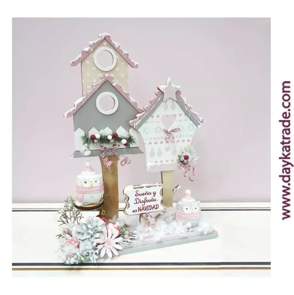 Kit DIY Casita Búhos de Navidad Dayka Navidad