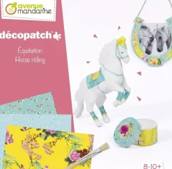Hot Kit Equitación Papel Maché Décopatch Niños Niños Y Regalos|Cartón Y Papel Maché