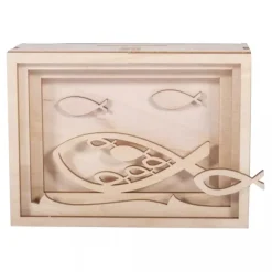 New Kit Hucha de Madera 3D Peces Maderas