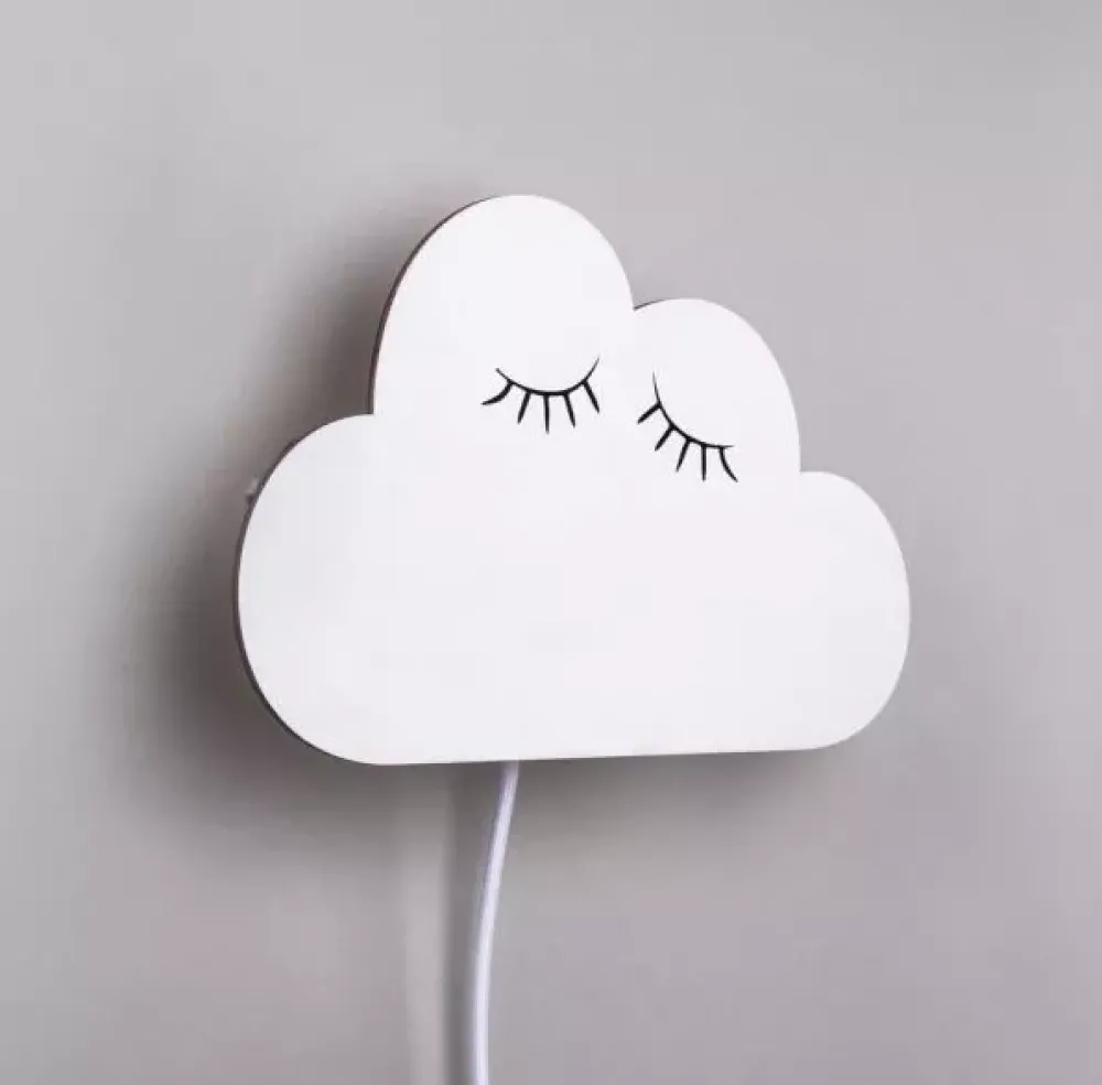 New Kit Lámpara de Madera Nube Pequeña Maderas|Lámparas
