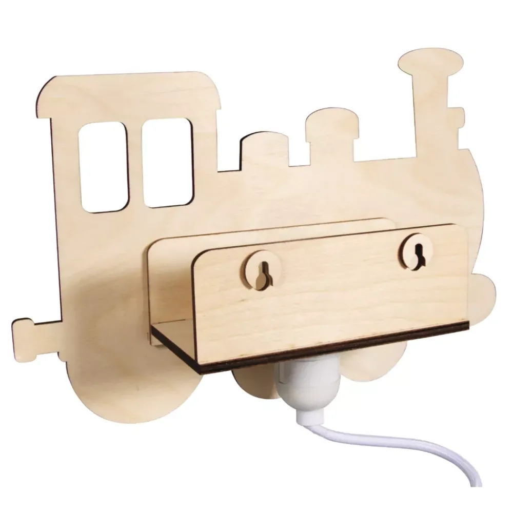 Outlet Kit Lámpara de Madera Tren Maderas|Lámparas