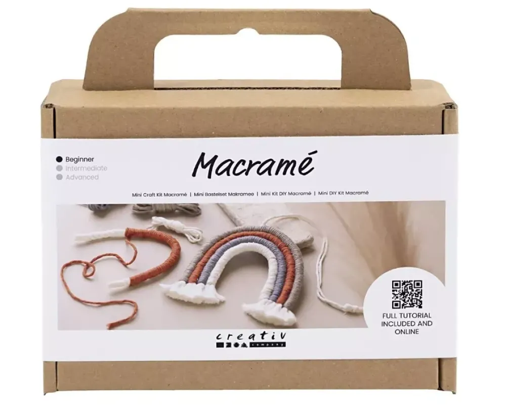 Hot Kit Mini de Manualidades Macramé Arcoíris Macramé