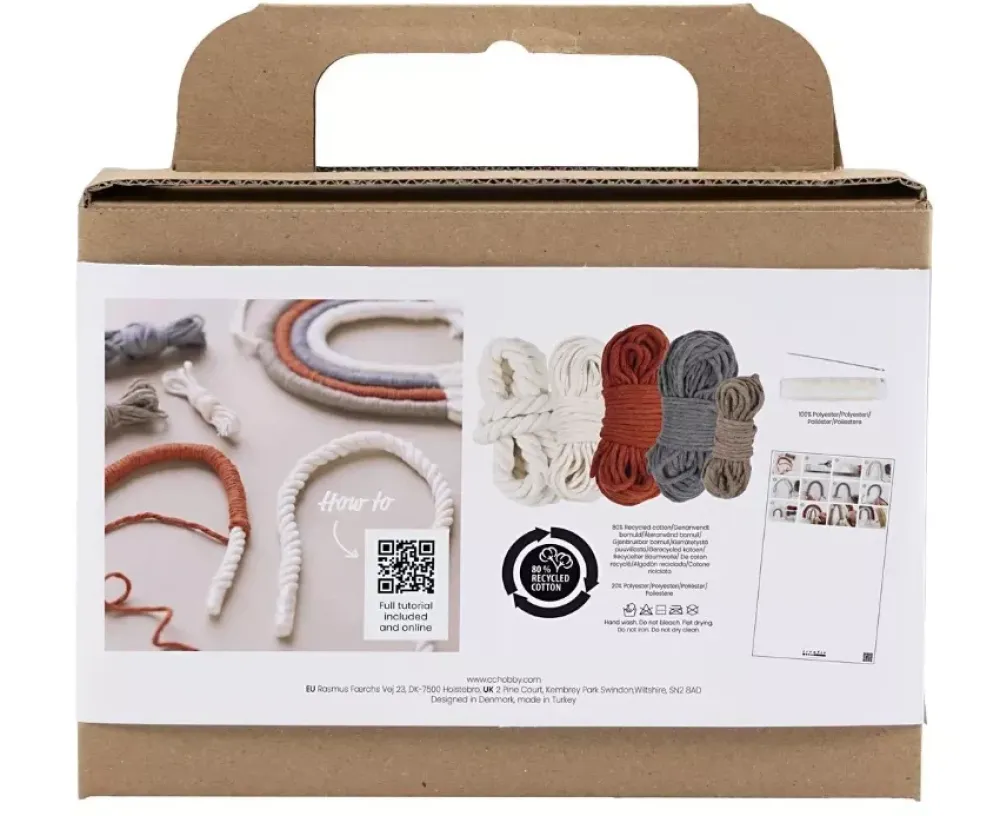 Hot Kit Mini de Manualidades Macramé Arcoíris Macramé