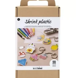 Clearance Kit mix creativo Llaveros Shrink Plastic Telas, Sedas Y Fieltro