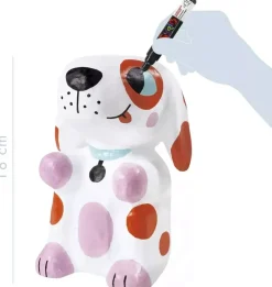 Discount Kit Papel Maché Nelson the Dog + 4 Rotuladores Niños Niños Y Regalos|Cartón Y Papel Maché