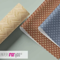 Sale Kit Papeles Leather Santa's Workshop 32,5x30cm Navidad