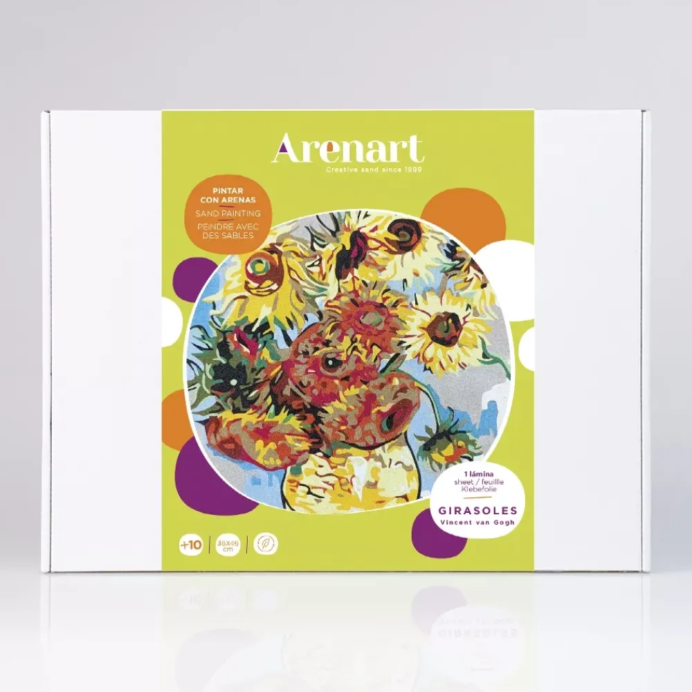 Kit Pinta por números Girasoles de Van Gogh Arenas