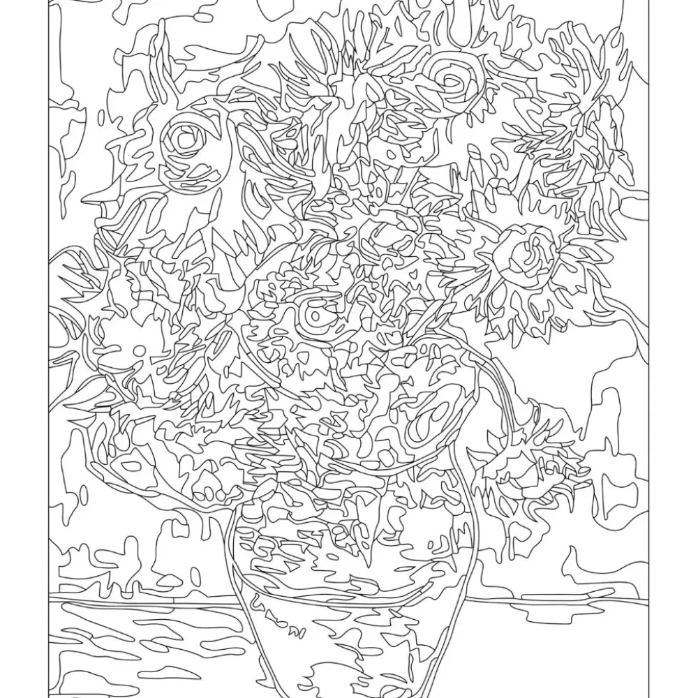 Kit Pinta por números Girasoles de Van Gogh Arenas