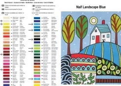 Hot Kit Pintar con Arenas de Colores Paisaje Naif Azul 38x46cm Arenas