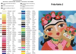 New Kit Pintar con Arenas de Colores Frida Kahlo Flores 38x38cm Arenas