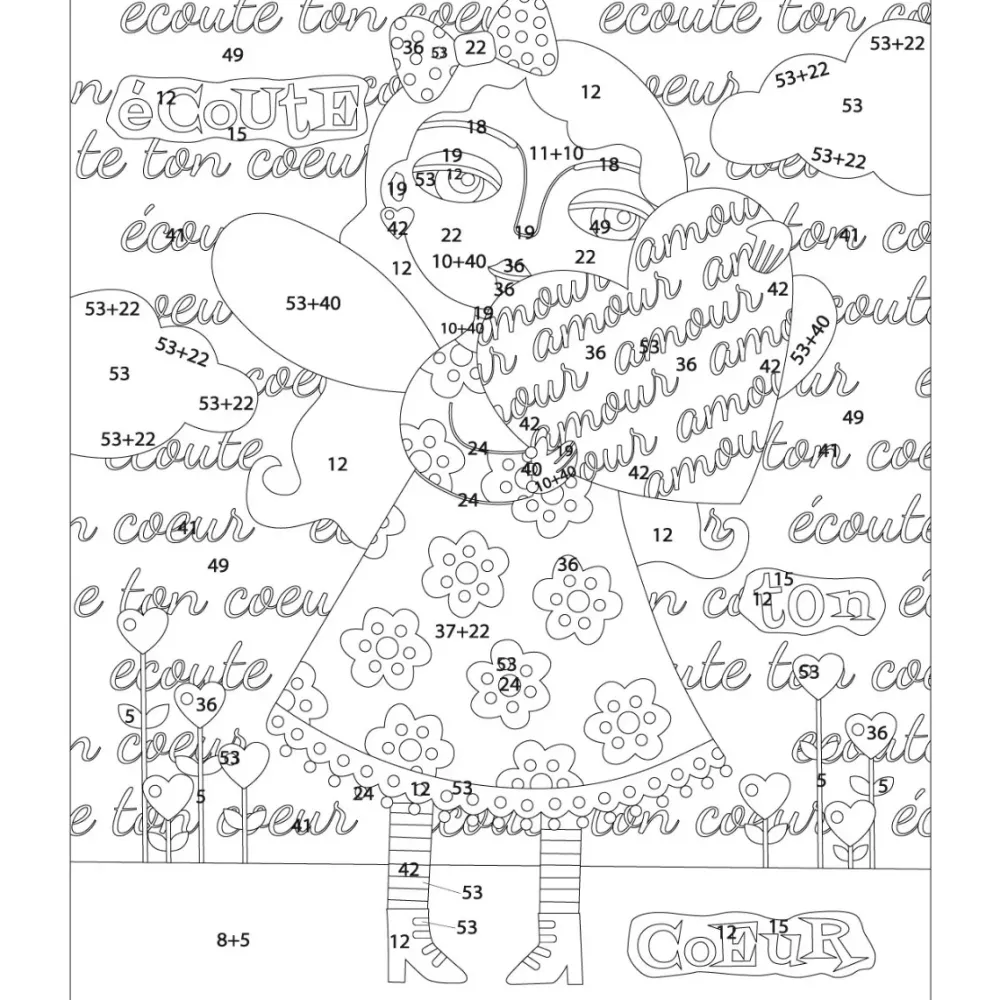 Best Kit Pintar con Arenas de Colores Ecoute Couer 38x46cm Arenas