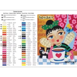 New Kit Pintar con Arenas de Colores Bonjour Matin 38x46cm Arenas