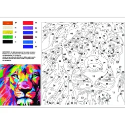 New Kit Pintar con Arenas de Colores León 38x38cm Arenas