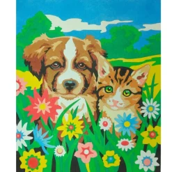 Hot Kit Pintar con Arenas de Colores Perro y Gato 38x46cm Arenas