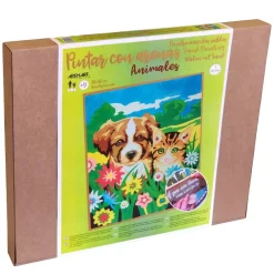 Hot Kit Pintar con Arenas de Colores Perro y Gato 38x46cm Arenas
