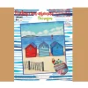 Hot Kit Pintar con Arenas de Colores Casitas Playa 38x46cm Arenas