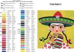 Online Kit Pintar con Arenas de Colores Frida Kahlo Sombrero Mexicano 38x38cm Arenas