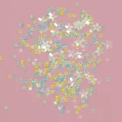 Online Lentejuelas Campo de Estrellas Amarillo Bisutería