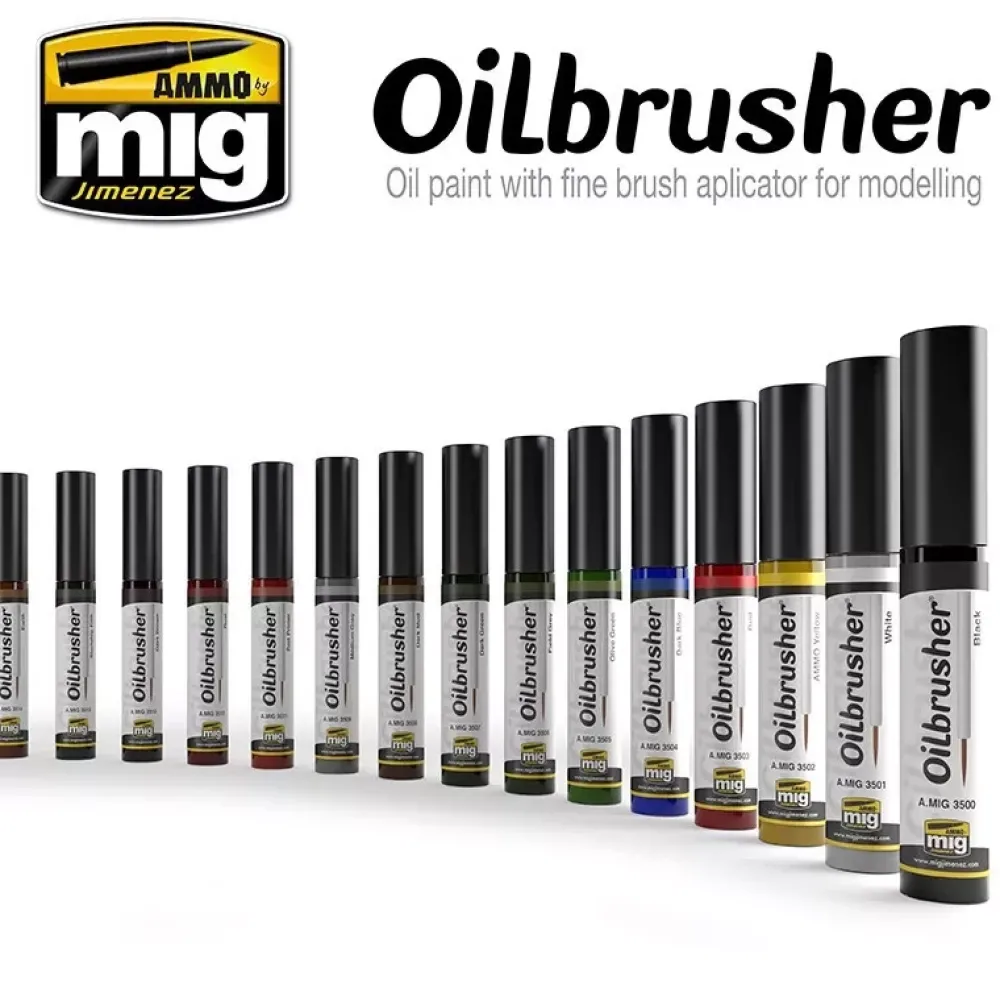 Óleo con pincel aplicador OilBrusher 10ml Pinturas Para Maquetas Y Modelismo