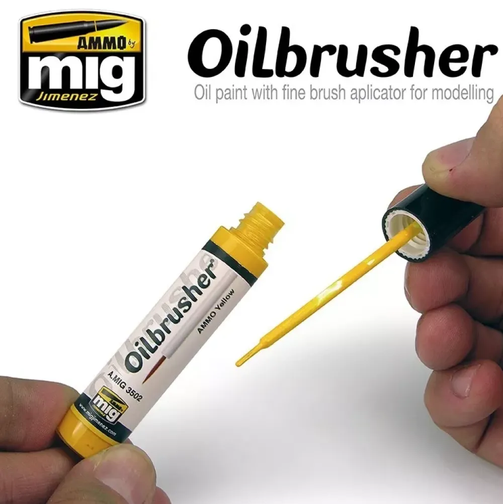 Óleo con pincel aplicador OilBrusher 10ml Pinturas Para Maquetas Y Modelismo