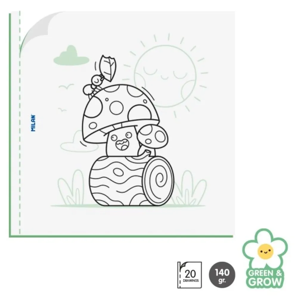 Clearance Libro para colorear Green and grow Colorear