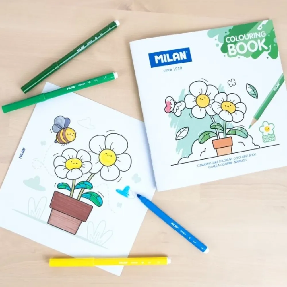 Clearance Libro para colorear Green and grow Colorear
