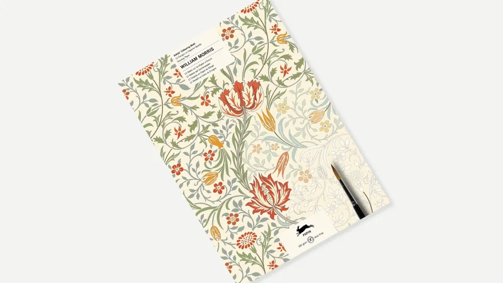 Libro para colorear Red William Morris 24x34cm Colorear