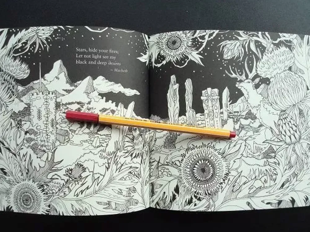 Outlet Libro para Colorear Viaje al mundo de Shakespeare Colorear